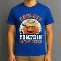 Funny Coolest Pumpkin In The Patch Halloween Graphic Gift T-Shirt thumb 3