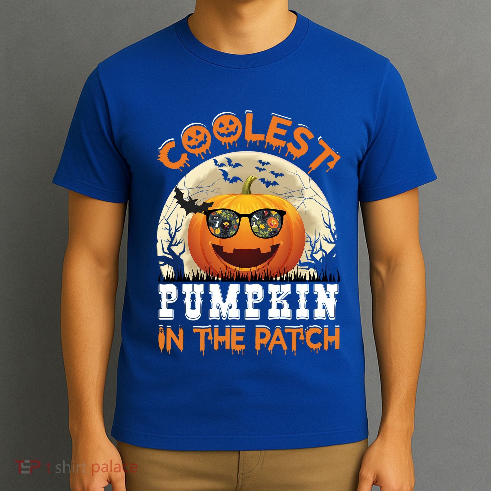 Funny Coolest Pumpkin In The Patch Halloween Graphic Gift T-Shirt