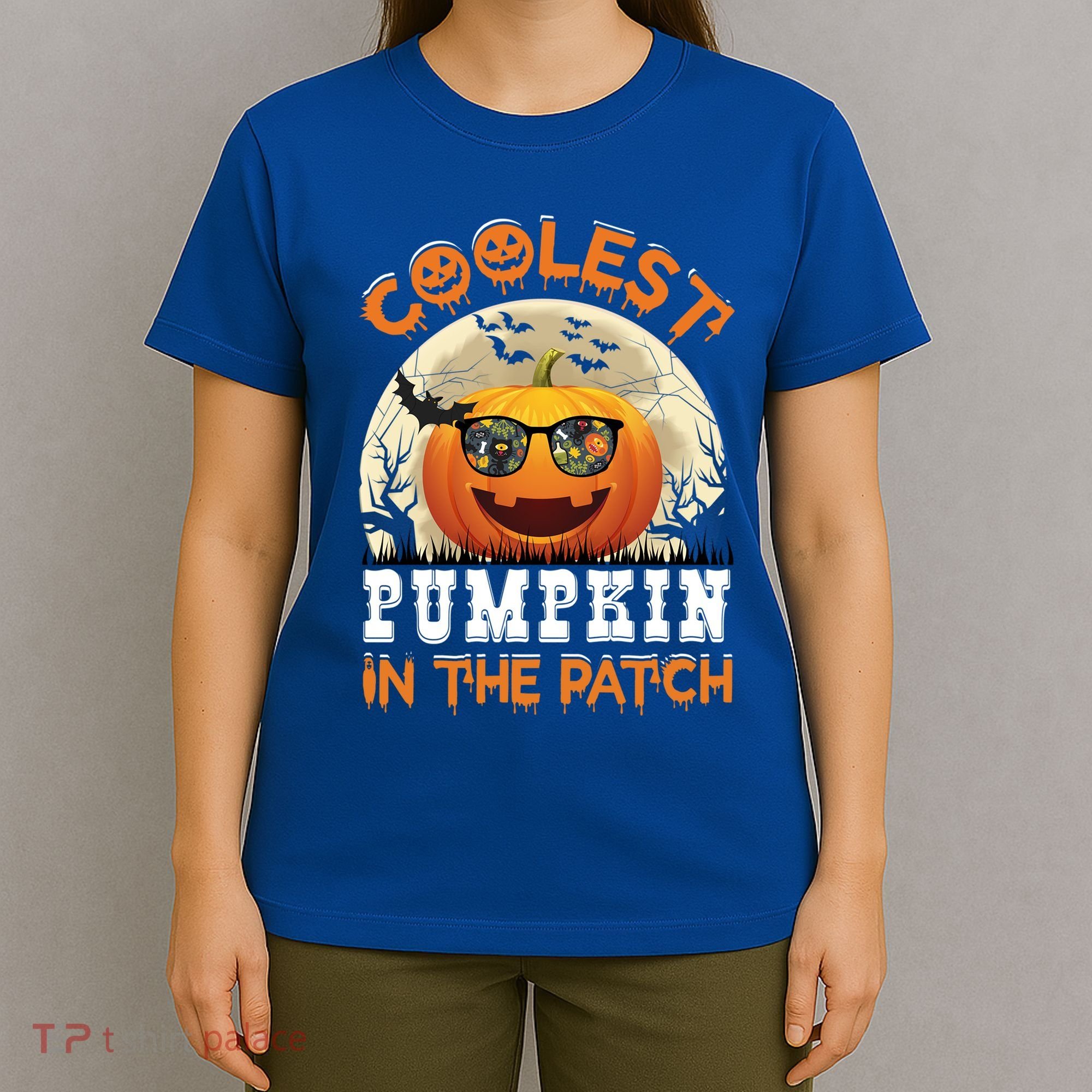 Funny Coolest Pumpkin In The Patch Halloween Graphic Gift T-Shirt