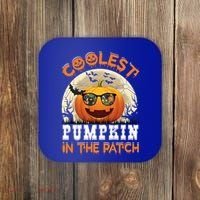 Funny Coolest Pumpkin In The Patch Halloween Graphic Gift Coaster thumb 0