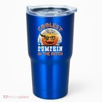 Funny Coolest Pumpkin In The Patch Halloween Graphic Gift Tumbler thumb 0