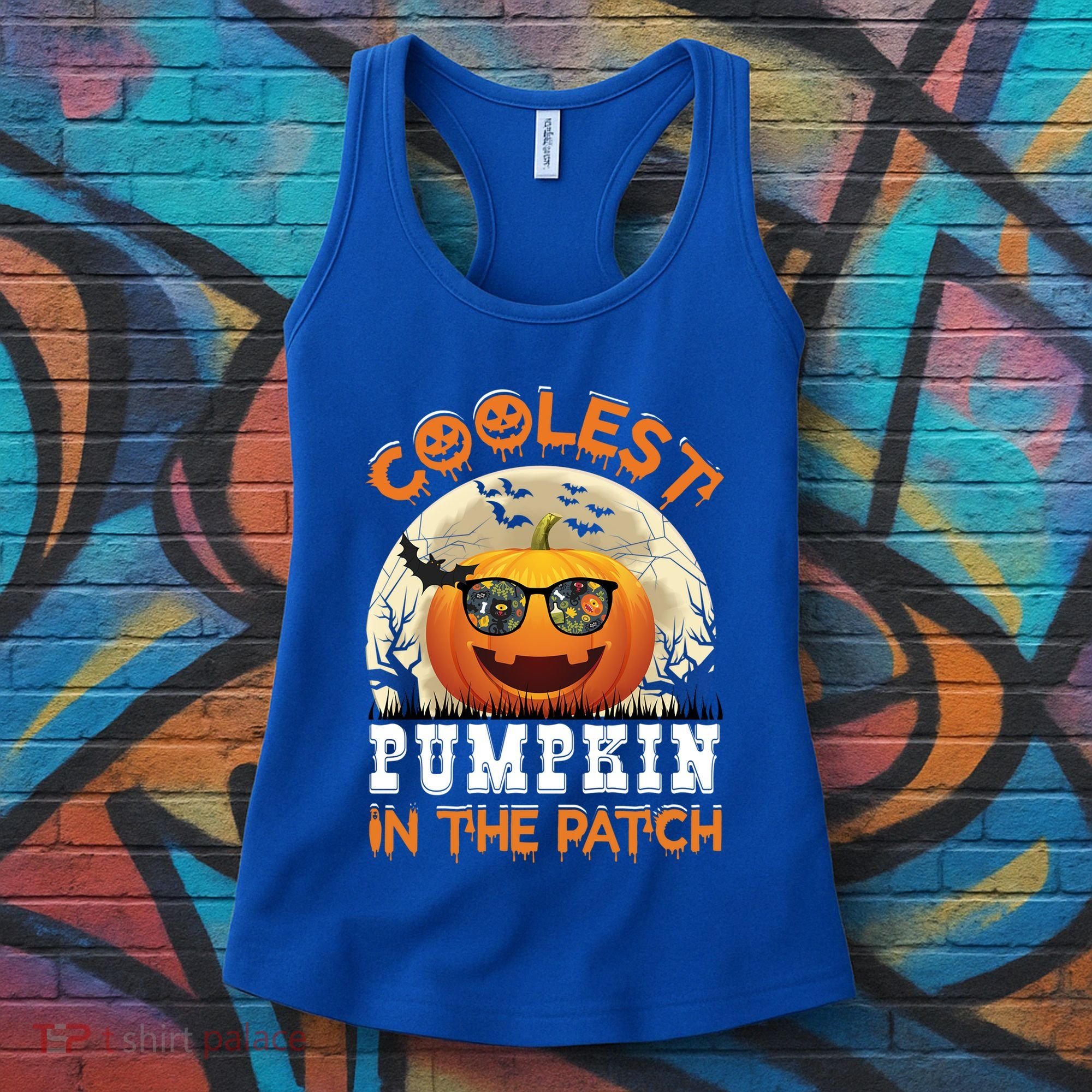Funny Coolest Pumpkin In The Patch Halloween Graphic Gift Women's Tank Top