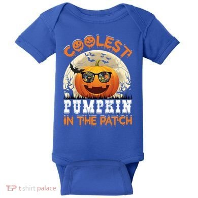 Funny Coolest Pumpkin In The Patch Halloween Graphic Gift Baby Bodysuit