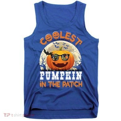 Funny Coolest Pumpkin In The Patch Halloween Graphic Gift Tank Top
