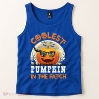 Funny Coolest Pumpkin In The Patch Halloween Graphic Gift Tank Top thumb 2