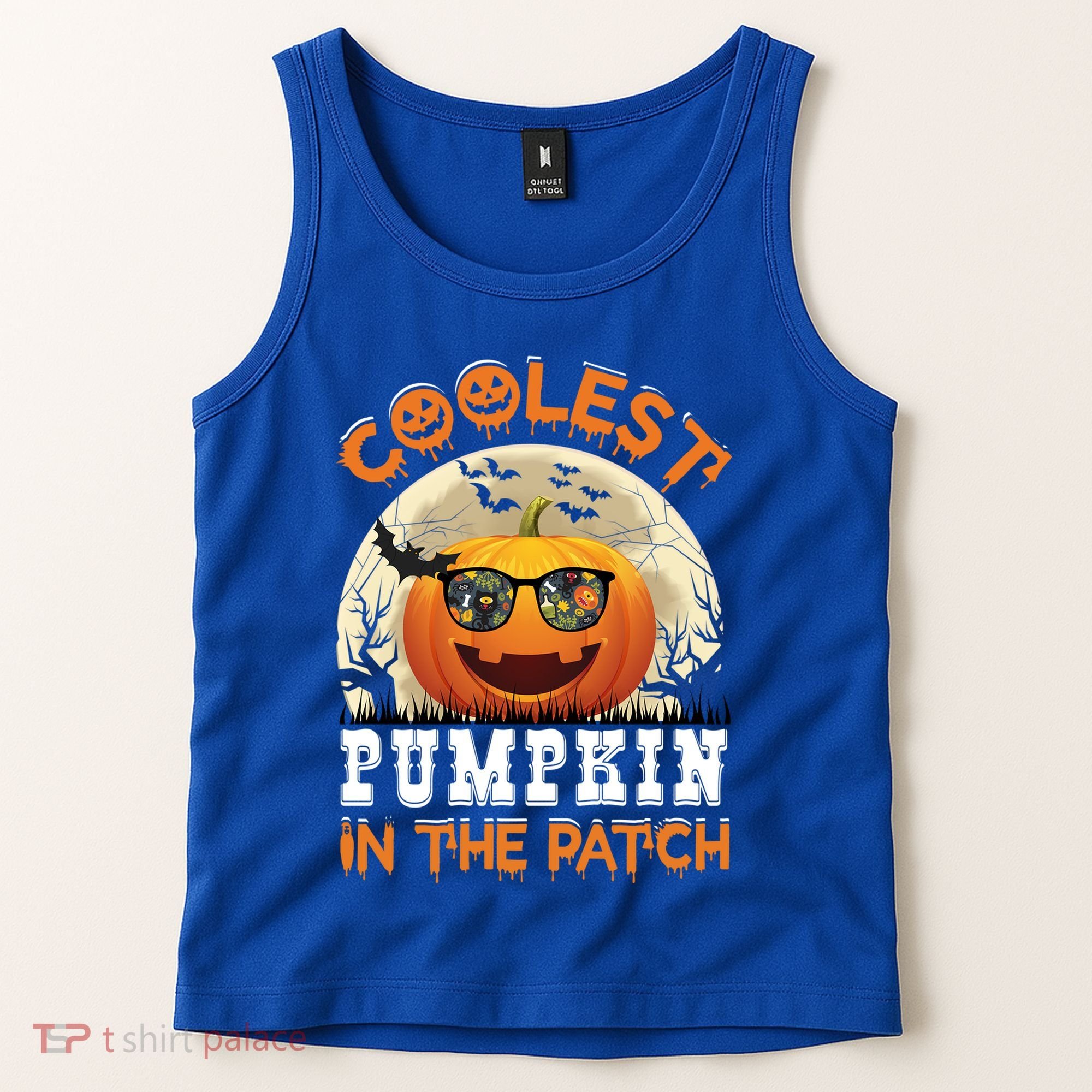 Funny Coolest Pumpkin In The Patch Halloween Graphic Gift Tank Top