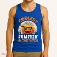 Funny Coolest Pumpkin In The Patch Halloween Graphic Gift Tank Top thumb 3