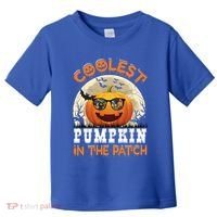 Funny Coolest Pumpkin In The Patch Halloween Graphic Gift Toddler T-Shirt thumb 0