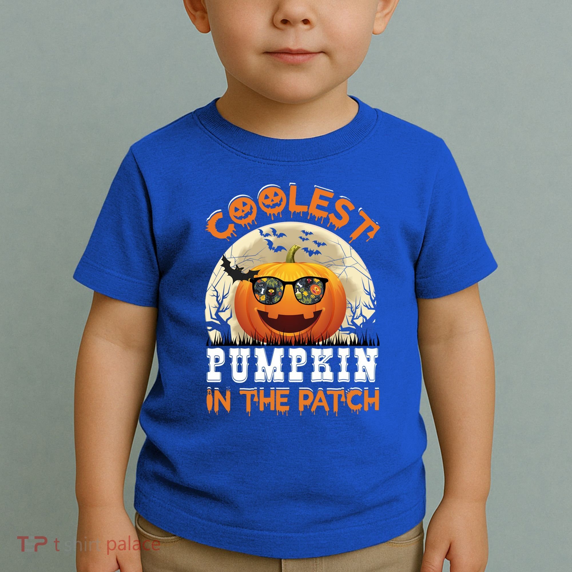 Funny Coolest Pumpkin In The Patch Halloween Graphic Gift Toddler T-Shirt