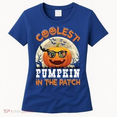 Funny Coolest Pumpkin In The Patch Halloween Graphic Gift Women's T-Shirt