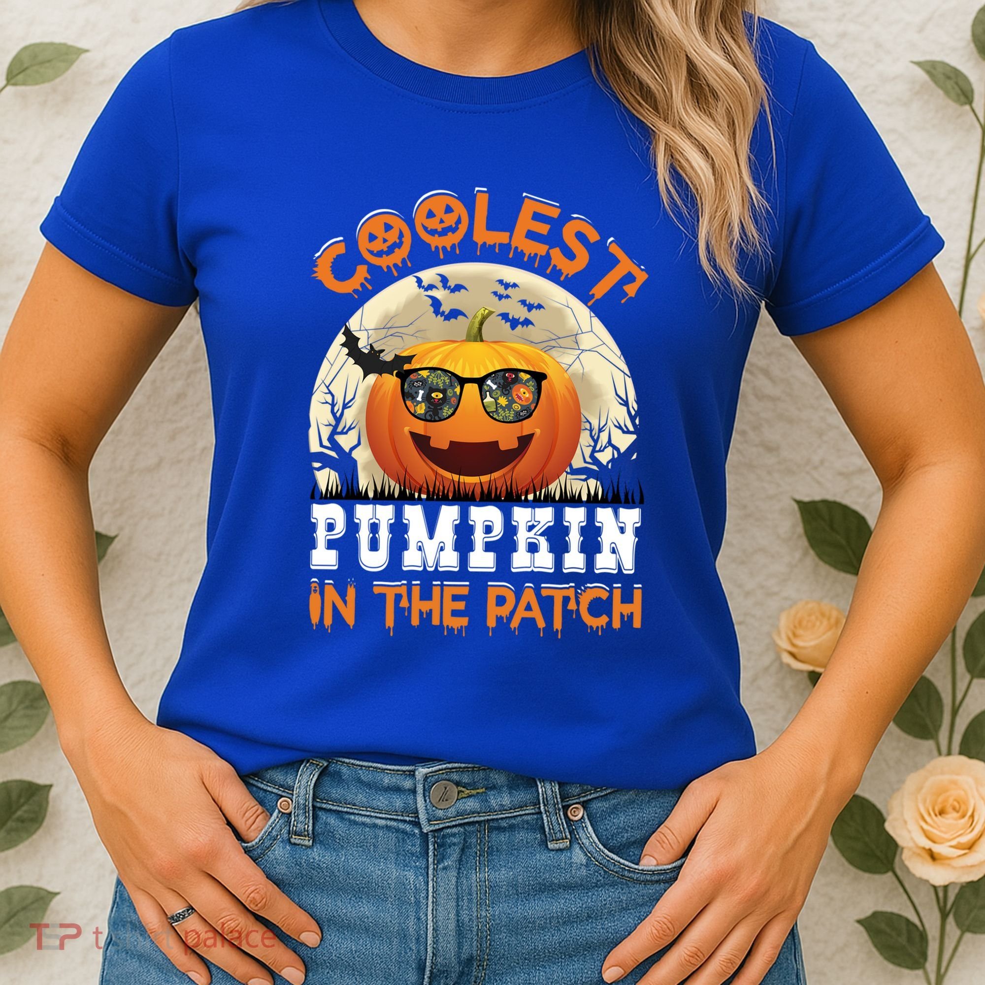 Funny Coolest Pumpkin In The Patch Halloween Graphic Gift Women's T-Shirt