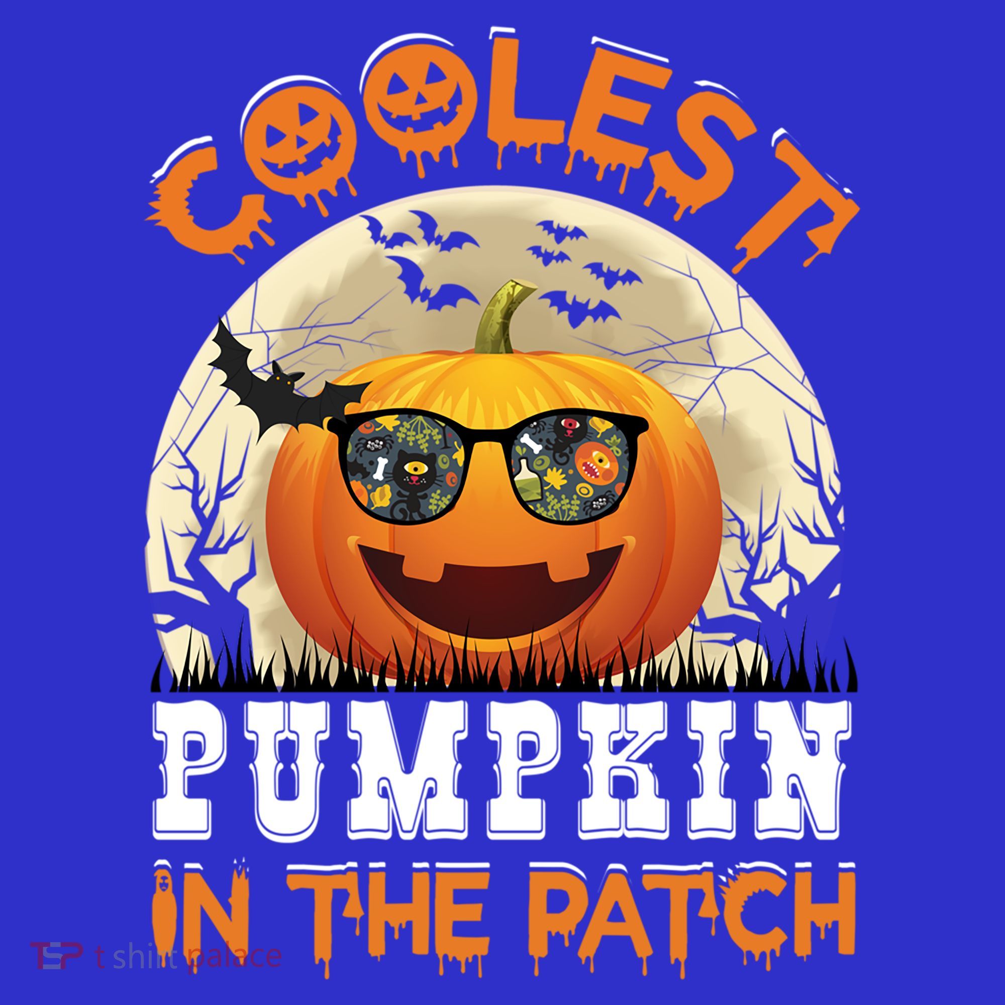 Funny Coolest Pumpkin In The Patch Halloween Graphic Gift Kids Sweatshirt