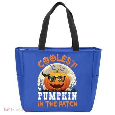 Funny Coolest Pumpkin In The Patch Halloween Graphic Gift Tote Bag