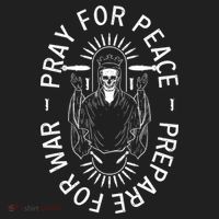 Funny Christian Pray For Peace Prepare For War Women's Sweatshirt thumb 2