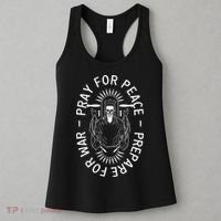 Funny Christian Pray For Peace Prepare For War Women's Tank Top thumb 3