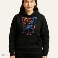F-Caw-F Crow Pun, Gothic Dark Humor Hoodie thumb 5