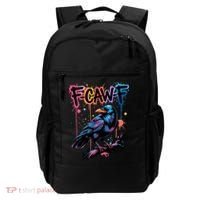 F-Caw-F Crow Pun, Gothic Dark Humor Backpack thumb 0