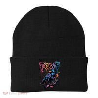 F-Caw-F Crow Pun, Gothic Dark Humor Beanie thumb 0