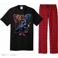 F-Caw-F Crow Pun, Gothic Dark Humor Pajama Set thumb 0