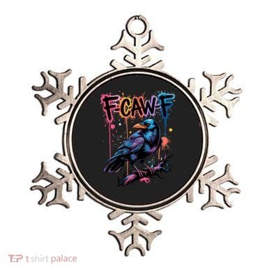 F-Caw-F Crow Pun, Gothic Dark Humor Ornament