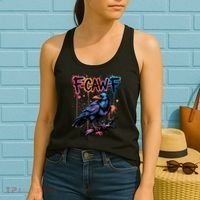 F-Caw-F Crow Pun, Gothic Dark Humor Women's Tank Top thumb 2