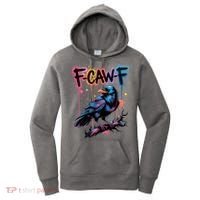 F-Caw-F Crow Pun, Gothic Dark Humor Women's Hoodie thumb 0