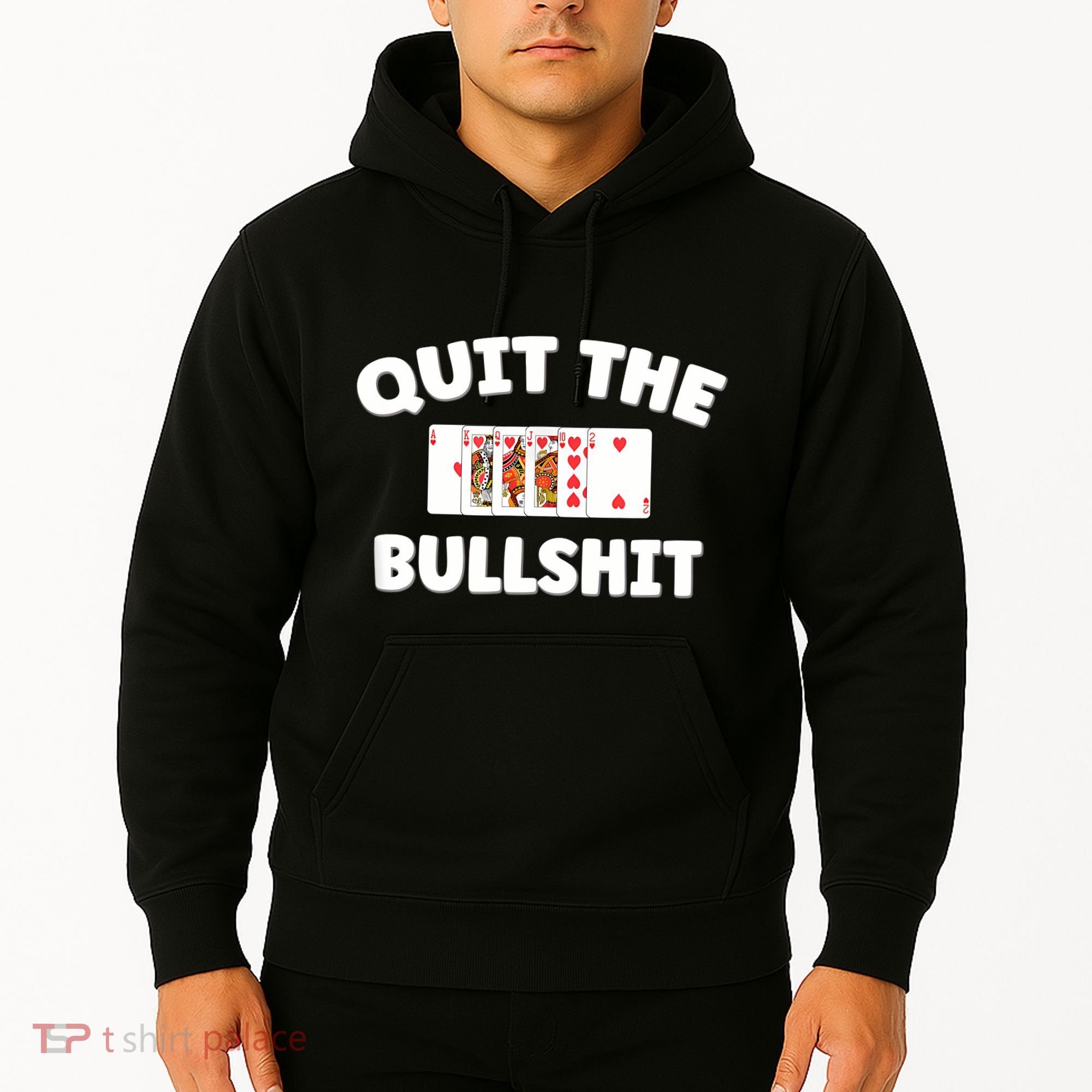 Funny Card Player Pitch Quit The Bullshit Hoodie