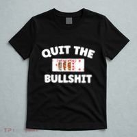 Funny Card Player Pitch Quit The Bullshit T-Shirt thumb 5