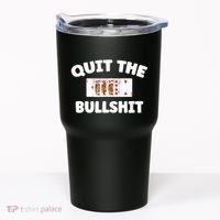 Funny Card Player Pitch Quit The Bullshit Tumbler thumb 0