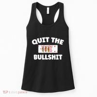 Funny Card Player Pitch Quit The Bullshit Women's Tank Top thumb 0