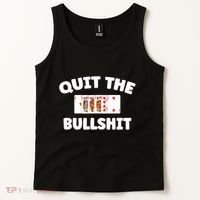 Funny Card Player Pitch Quit The Bullshit Tank Top thumb 2