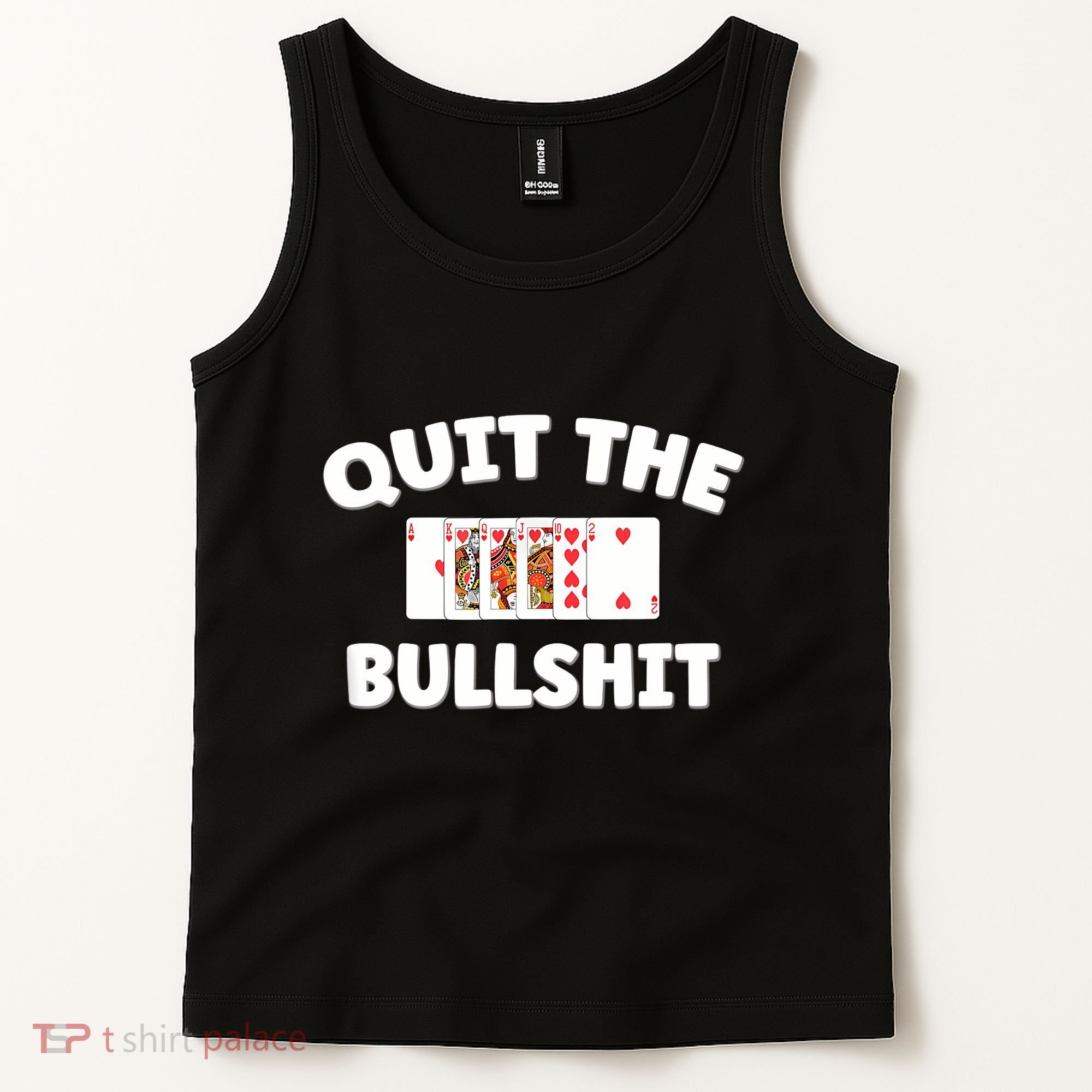 Funny Card Player Pitch Quit The Bullshit Tank Top