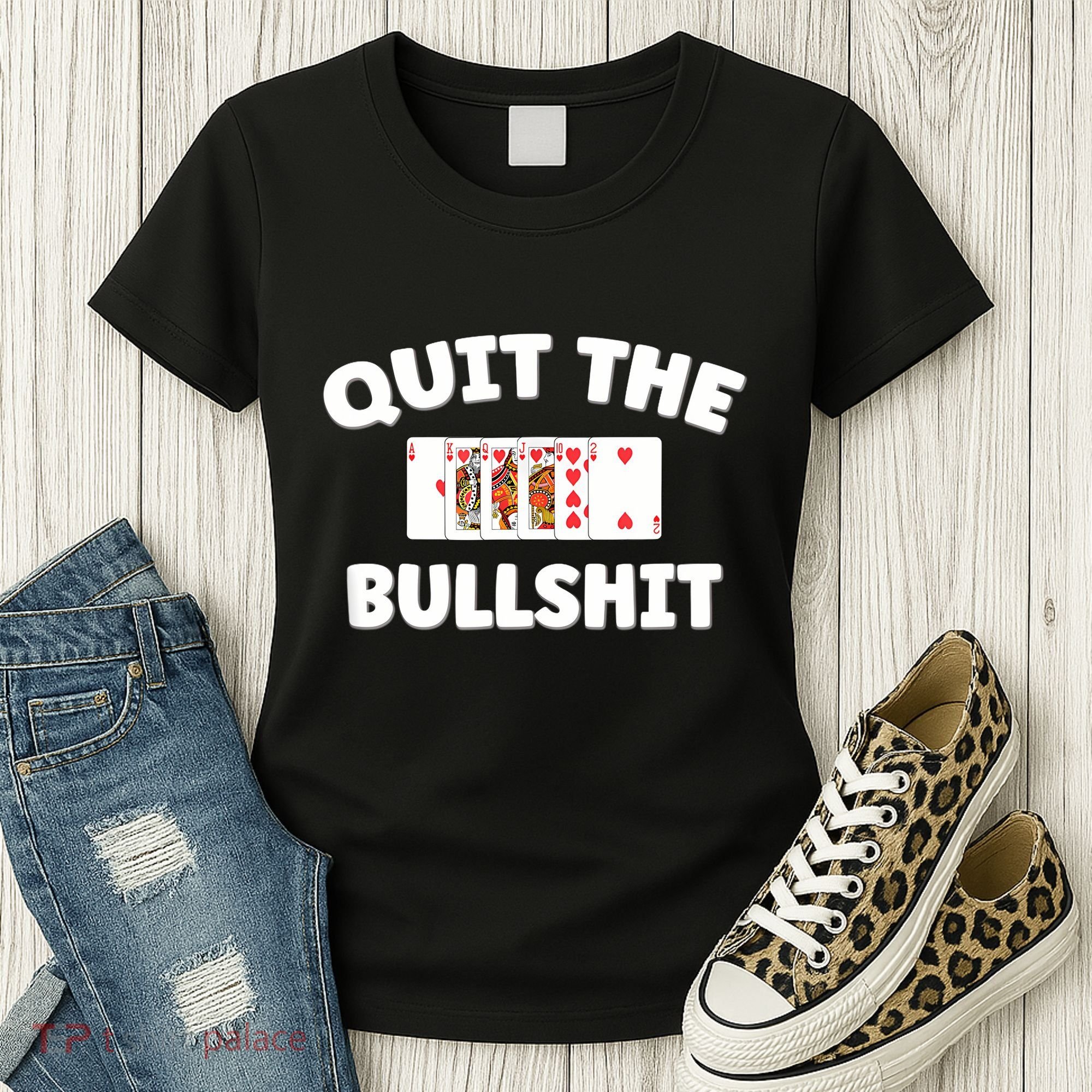 Funny Card Player Pitch Quit The Bullshit Women's T-Shirt