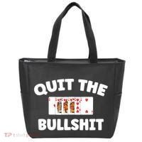 Funny Card Player Pitch Quit The Bullshit Tote Bag thumb 0