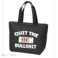 Funny Card Player Pitch Quit The Bullshit Tote Bag thumb 3
