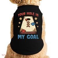 Funny Cornhole Player Your Hole Is My Goal Meaningful Gift Doggie Tank thumb 0