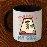 Funny Cornhole Player Your Hole Is My Goal Meaningful Gift Coffee Mug thumb 2