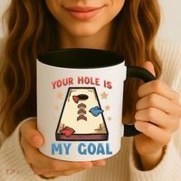 Funny Cornhole Player Your Hole Is My Goal Meaningful Gift Coffee Mug thumb 3