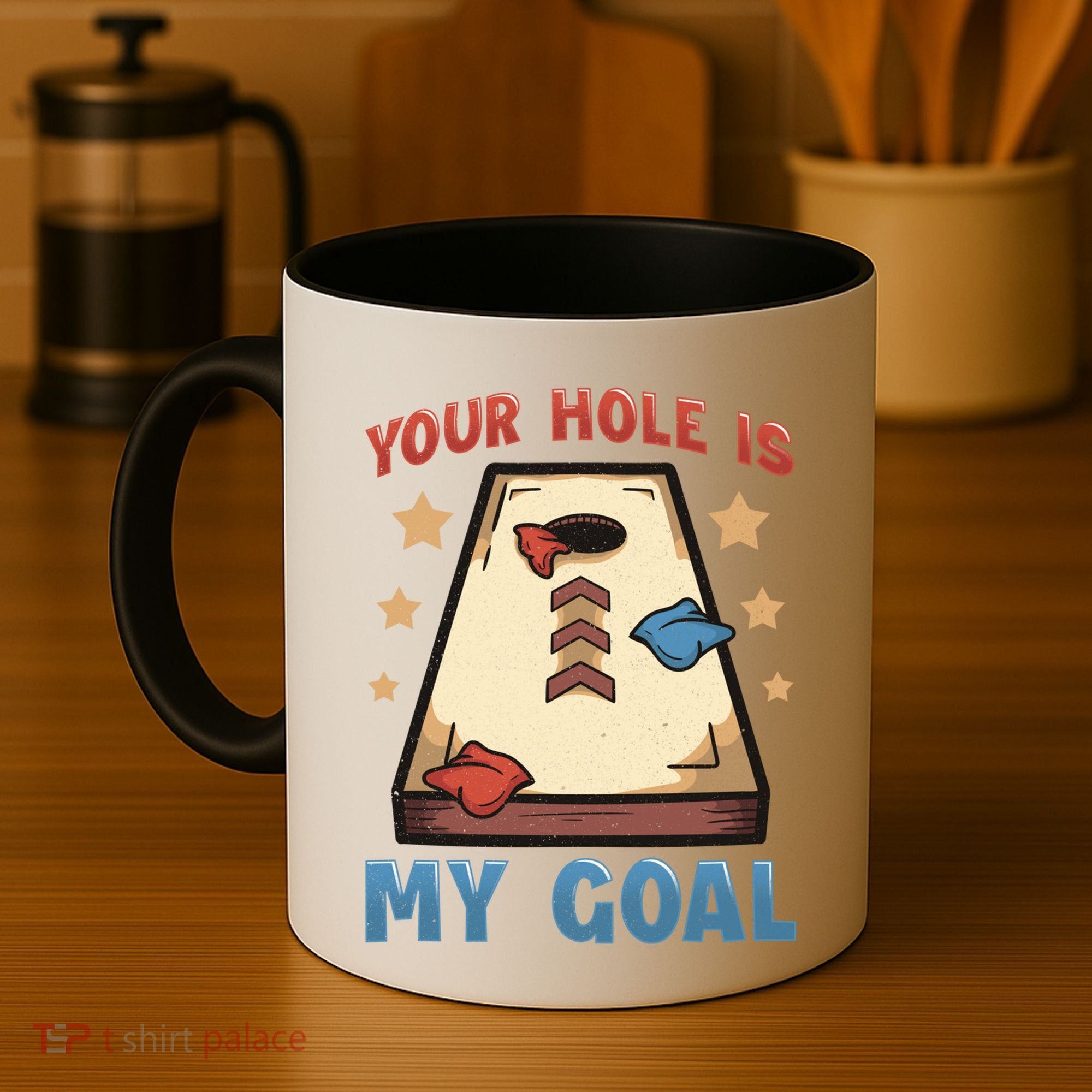 Funny Cornhole Player Your Hole Is My Goal Meaningful Gift Coffee Mug