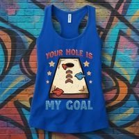 Funny Cornhole Player Your Hole Is My Goal Meaningful Gift Women's Tank Top thumb 3