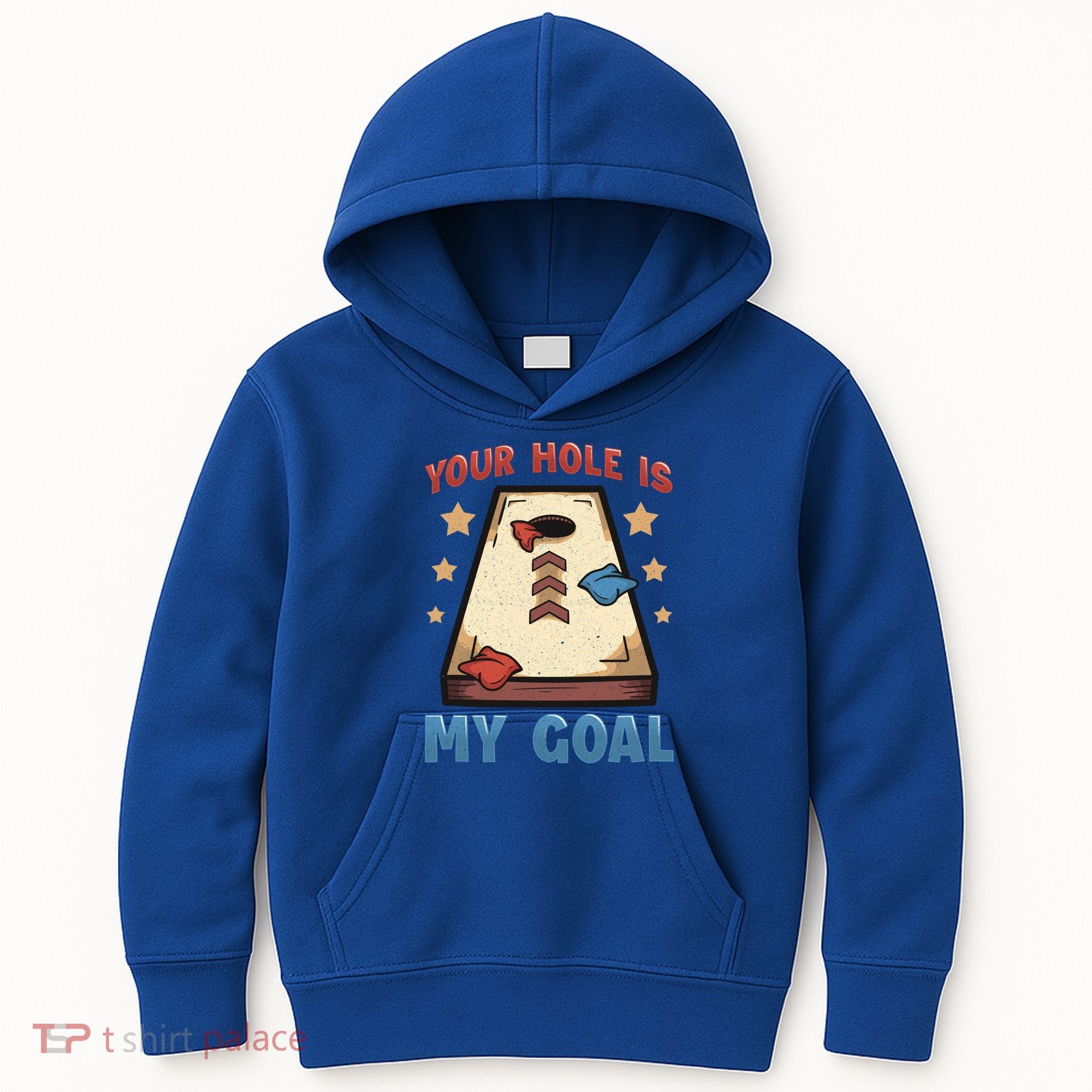 Funny Cornhole Player Your Hole Is My Goal Meaningful Gift Kids Hoodie