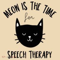 Funny Cat Pun Speech Therapy SLP Therapist Cute Kitten Tote Bag thumb 4