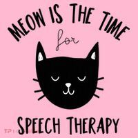 Funny Cat Pun Speech Therapy SLP Therapist Cute Kitten Coaster thumb 2