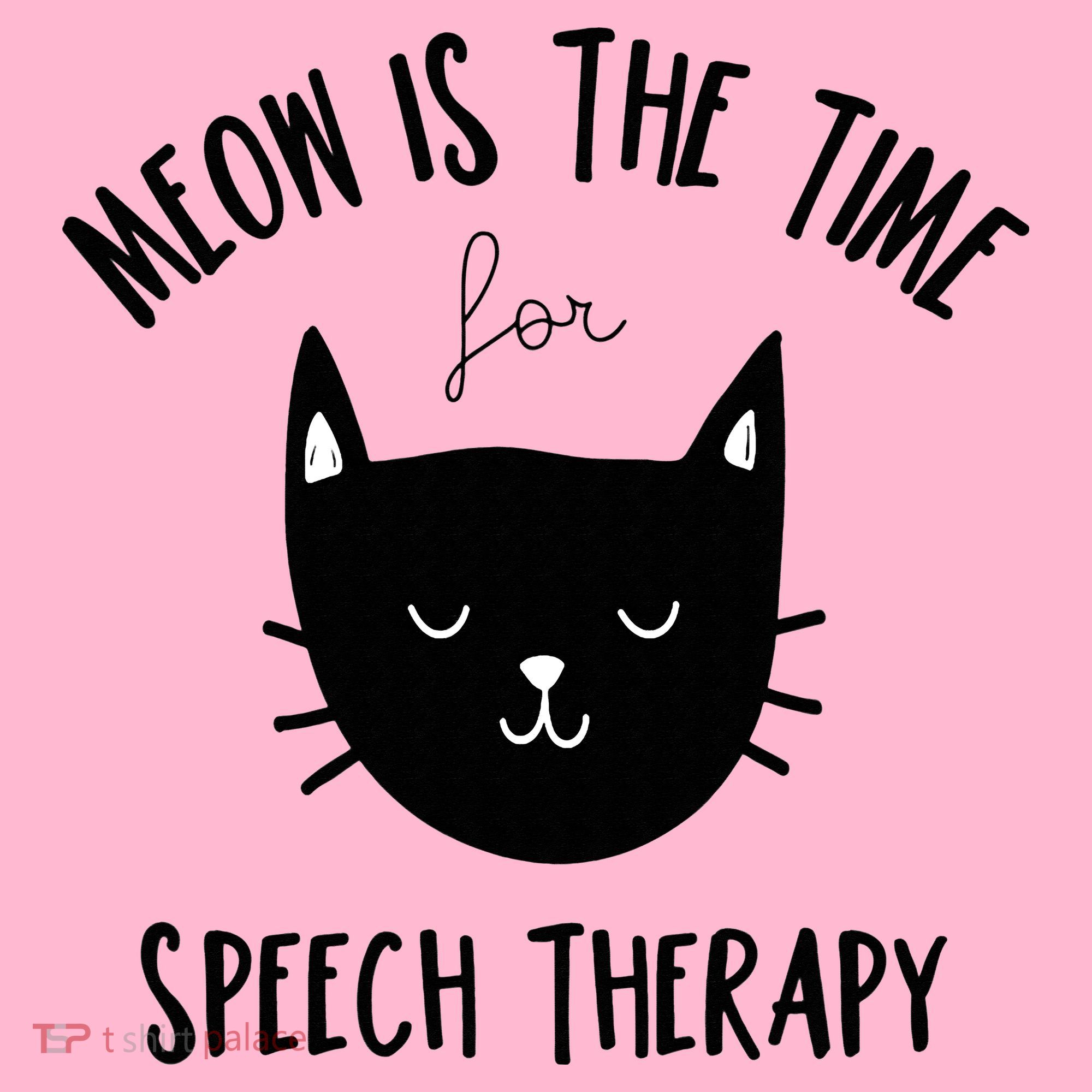 Funny Cat Pun Speech Therapy SLP Therapist Cute Kitten Coaster