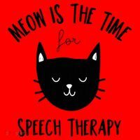 Funny Cat Pun Speech Therapy SLP Therapist Cute Kitten Santa Hat thumb 1