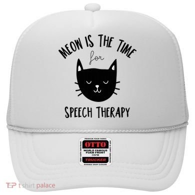 Funny Cat Pun Speech Therapy SLP Therapist Cute Kitten Hat