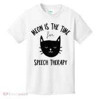 Funny Cat Pun Speech Therapy SLP Therapist Cute Kitten Kids T-Shirt thumb 0