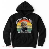 Funny Cat Pilot Mike Echo Oscar Whisky How Do You Copy Meow Hoodie thumb 0