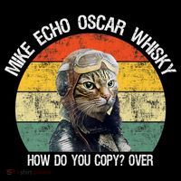 Funny Cat Pilot Mike Echo Oscar Whisky How Do You Copy Meow Women's Hoodie thumb 2