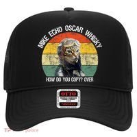 Funny Cat Pilot Mike Echo Oscar Whisky How Do You Copy Meow Hat thumb 0